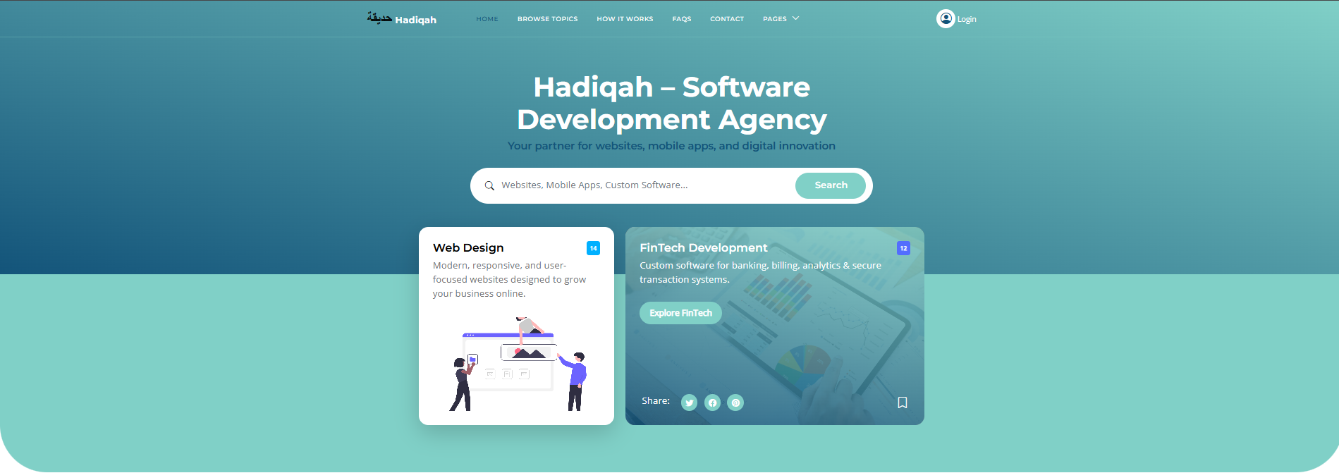 Hadiqah Agency Website